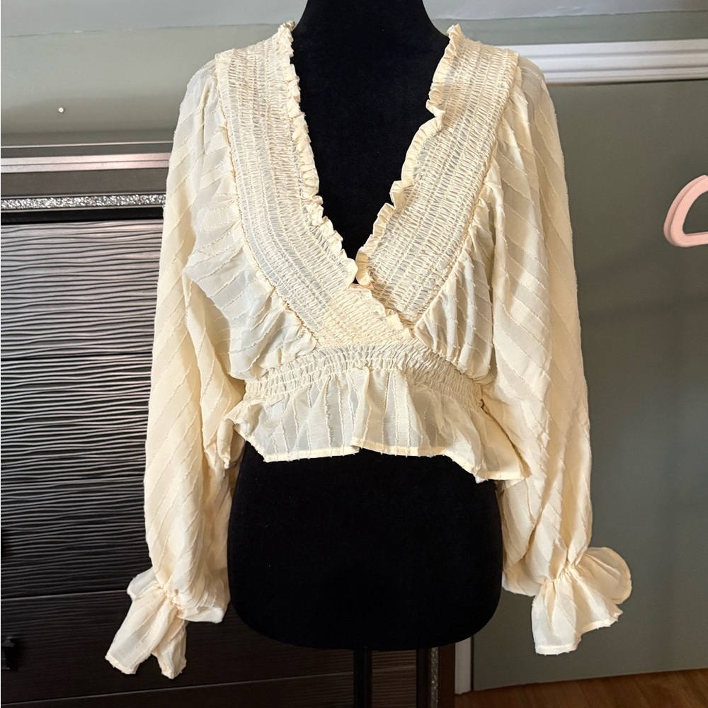 Cream Blouse